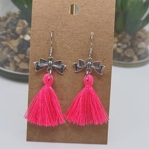 2/$12 hot pink earrings